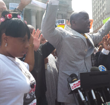 Press Conference regarding the death of Ramarley Graham 2015. [Advocacy]